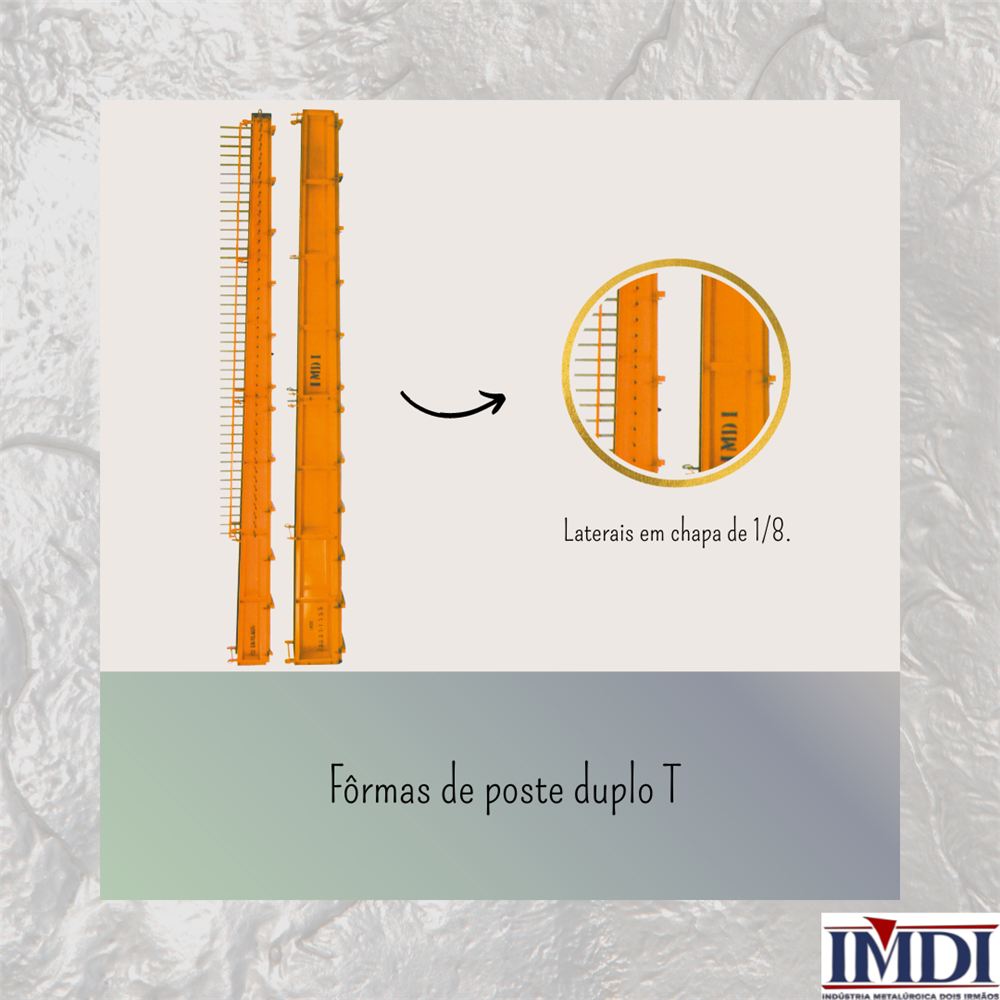 Fôrmas de poste duplo T