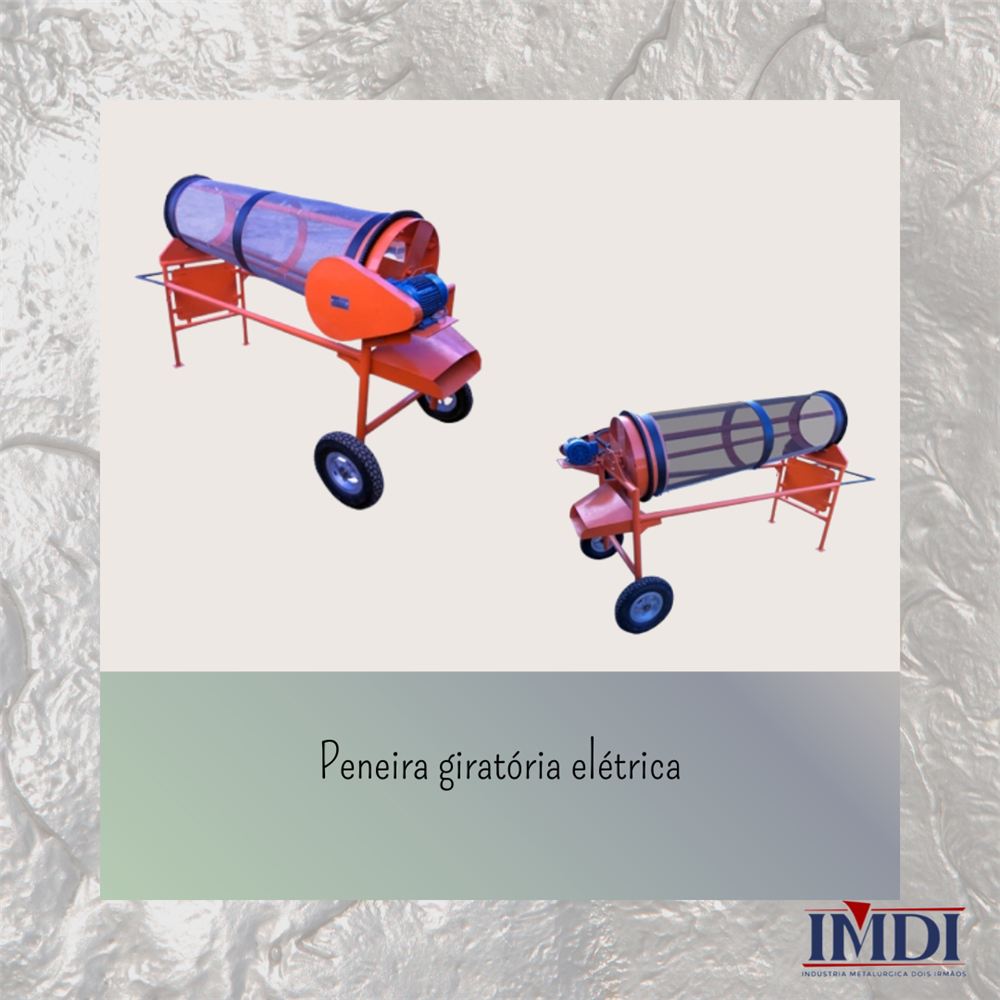 Peneira giratória elétrica